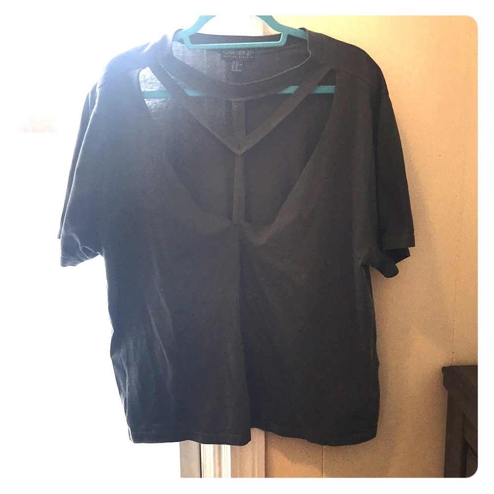 Forever +21 grey shirt